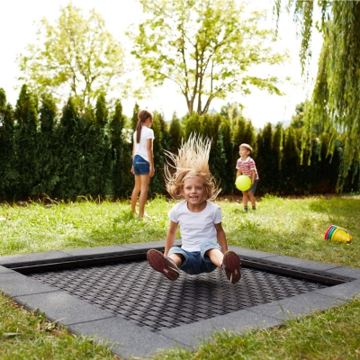 een vergoeding klant Van hen Kids trampoline 150x150cm - Yalp Nederland